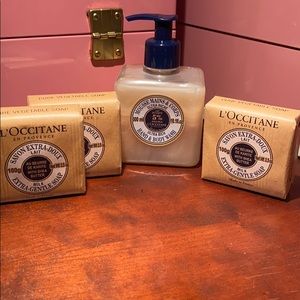 L’Occitane Ultra Rich Hand & Body Wash & 3 Soaps